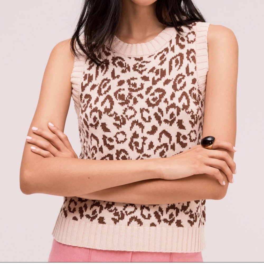 Kate Spade Panther Instarsia Sweater Vest size XL